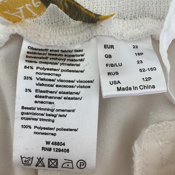 Alessa W. Collection Women’s Pull-On Cuffed Pants Cream 12P - Picture 5 of 5